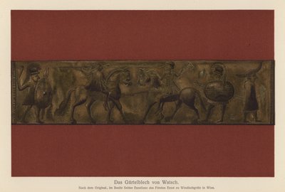 Vace Belt-Plate (kolorowa litografia) autorstwa European School