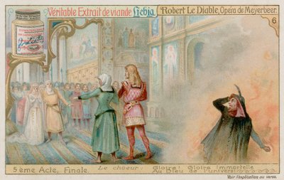 Ślub Roberta i księżniczki Isabelle, podczas gdy Bertram schodzi do piekła autorstwa European School