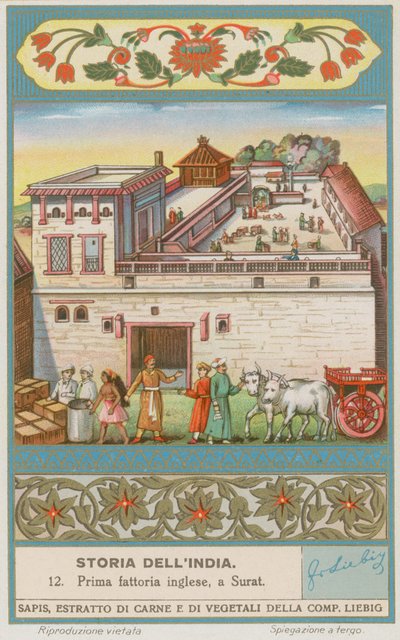 Pierwsza angielska fabryka w Surat autorstwa European School