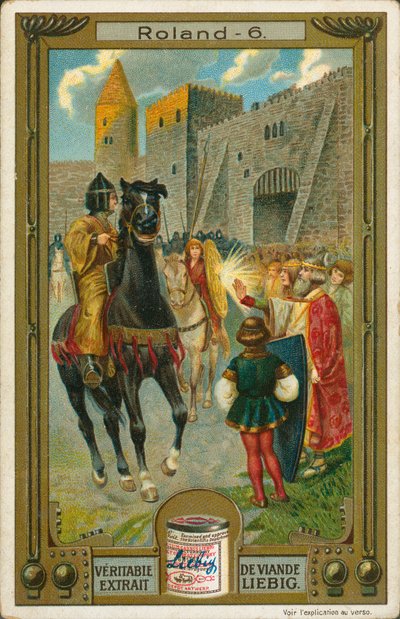 Historia Rolanda, karta Liebig, początek XX wieku (chromo) autorstwa European School