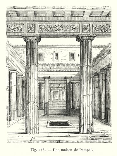 Dom w Pompejach (rycina) autorstwa European School