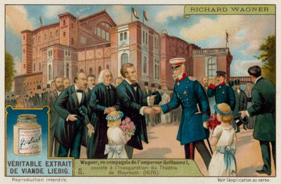 Wagner i Kaiser Wilhelm I otwierają teatr w Bayreuth w 1876 r. autorstwa European School