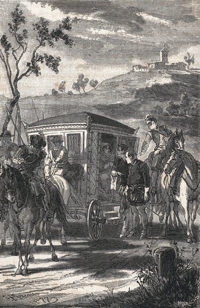 ilustracja do The Prince of Wits, Miguel de Cervantes Saavedra (The Prince of Wits, Miguel de Cervantes Saavedra) autorstwa Eusebio Planas