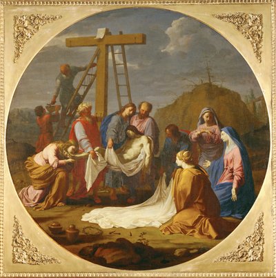 Depozycja z krzyża - Depozycja ... autorstwa Eustache (studio of) Le Sueur