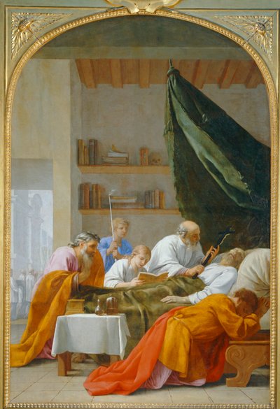 Śmierć Raymonda Diocrèsa - Śmierć Raymonda Diocrèsa ... autorstwa Eustache (studio of) Le Sueur