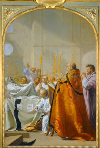 Raymond Diocrès odpowiadający po śmierci - Raymond Diocrès odpowiadający po śmierci ... autorstwa Eustache (studio of) Le Sueur