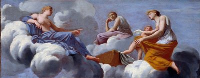 Miłość skarcona przez matkę znajduje schronienie w ramionach Ceres autorstwa Eustache Le Sueur