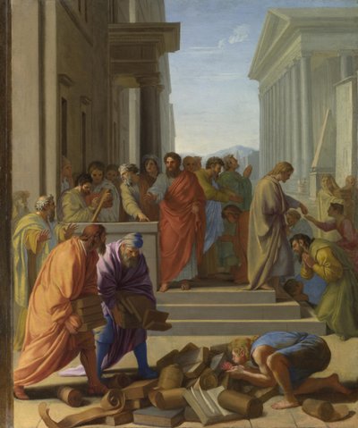 Św. Paweł nauczający w Efezie, 1649 autorstwa Eustache Le Sueur