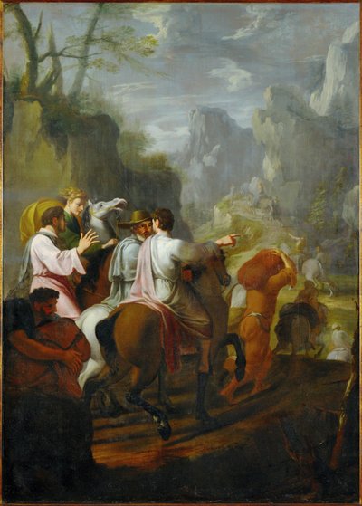 Pielgrzymka do Charterhouse autorstwa Eustache Le Sueur