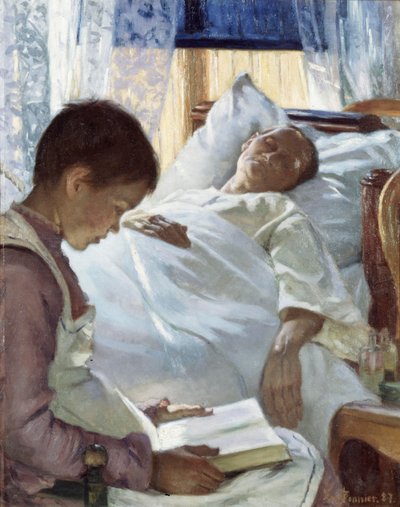 Odbicie w błękicie, 1887 autorstwa Eva Bonnier