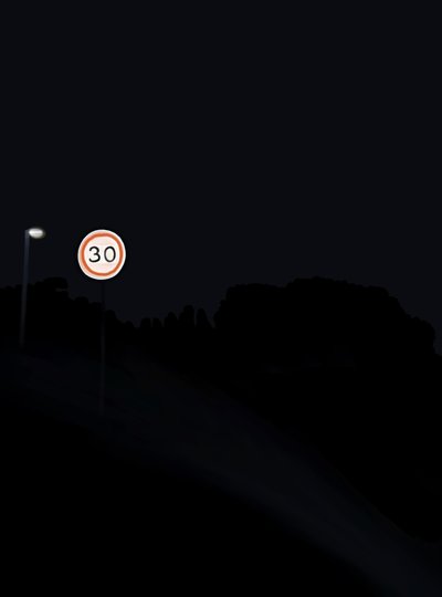 Driving The Road At Night # 1 Brooklyn (grafika cyfrowa) autorstwa Evan Sklar