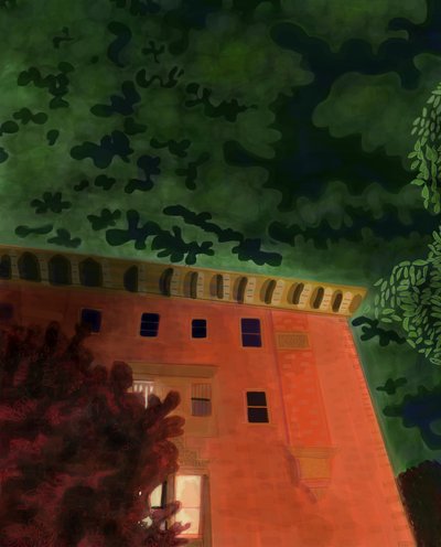 First Light, 7th Street i Prospect Park West (sztuka cyfrowa) autorstwa Evan Sklar