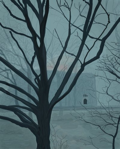 Park Fog Prospekt, Brooklyn (grafika cyfrowa) autorstwa Evan Sklar