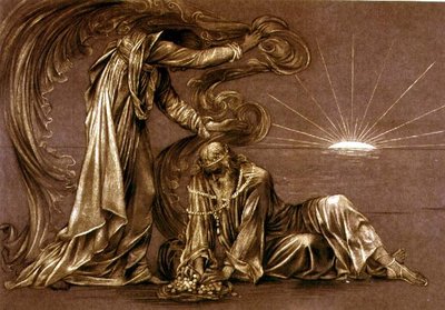 Zakończone badania dla Earthbound, c.1897 (kreda) (patrz 27982) autorstwa Evelyn De Morgan