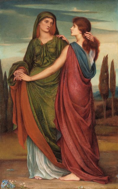 Noemi i Rut, 1887 autorstwa Evelyn De Morgan