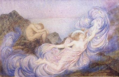 Zmierzch (olej na płótnie) autorstwa Evelyn De Morgan