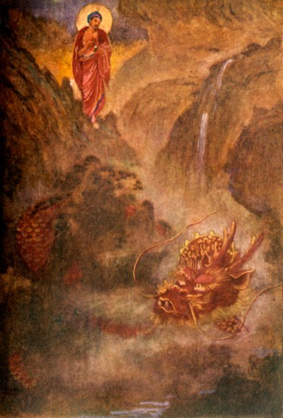 „Budda i smok”, 1912. autorstwa Evelyn Paul