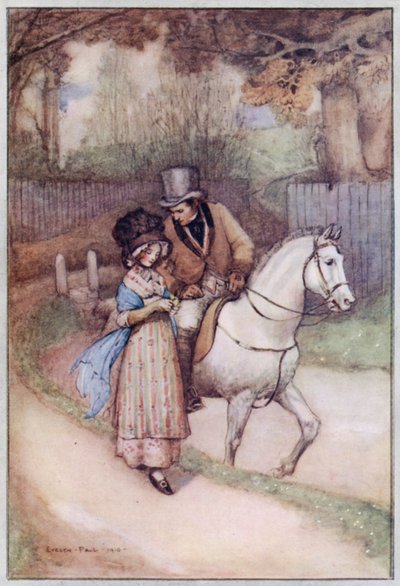 Ilustracja do Cranford autorstwa Pani Gaskell (kolor lito) autorstwa Evelyn Paul