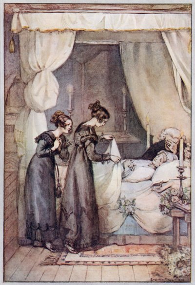 Ilustracja do Cranford autorstwa pani Gaskell (kolor lito) autorstwa Evelyn Paul