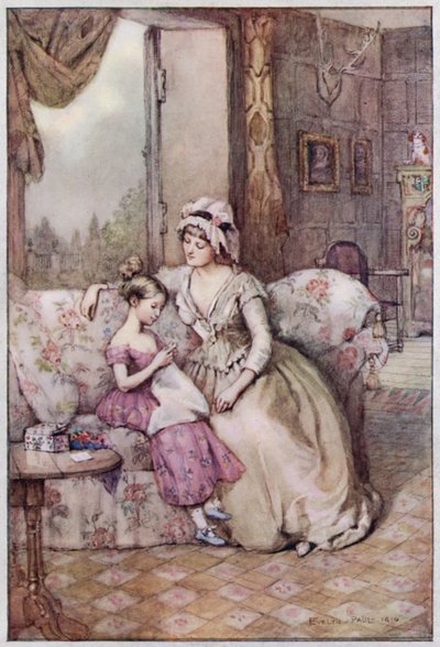 Ilustracja do Cranford autorstwa pani Gaskell (kolor lito) autorstwa Evelyn Paul