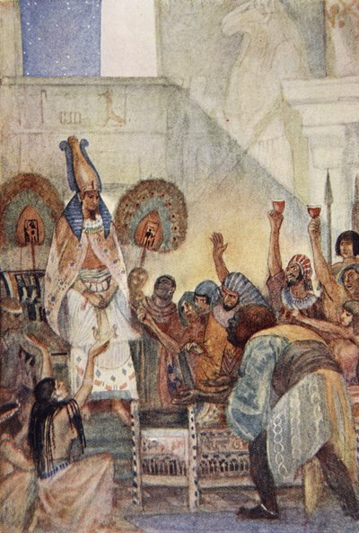 Osiris seduzido no peito, ilustração de 