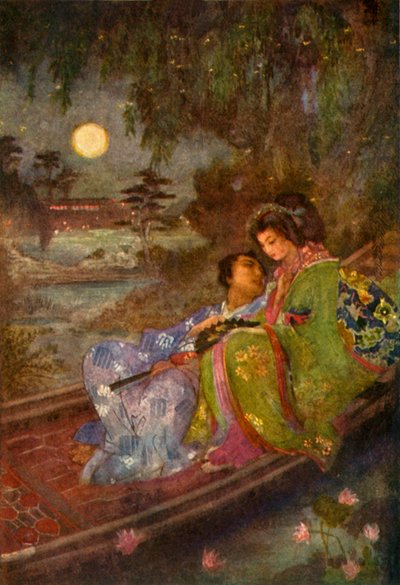 „Kochankowie, którzy wymienili fanów”, 1912. autorstwa Evelyn Paul