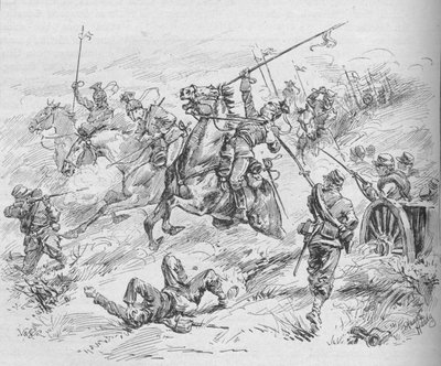 Szarża 16. Ułanów, 1902 autorstwa Evelyn Stuart Hardy