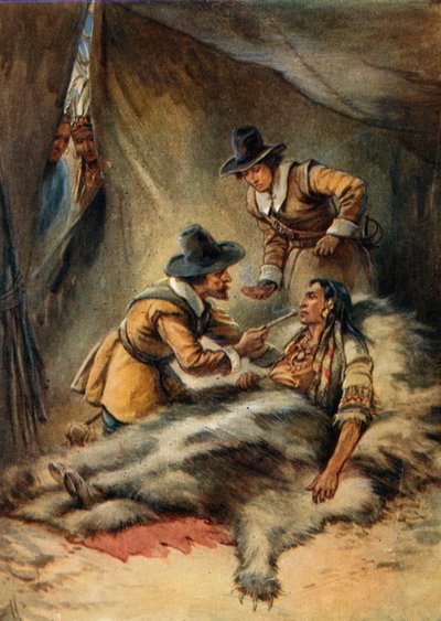 Ilustracja dla młodych pielgrzymów autorstwa Evelyn Stuart Hardy