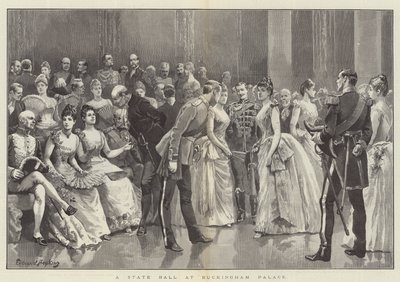 Bal Stanowy w Pałacu Buckingham autorstwa Everard Hopkins