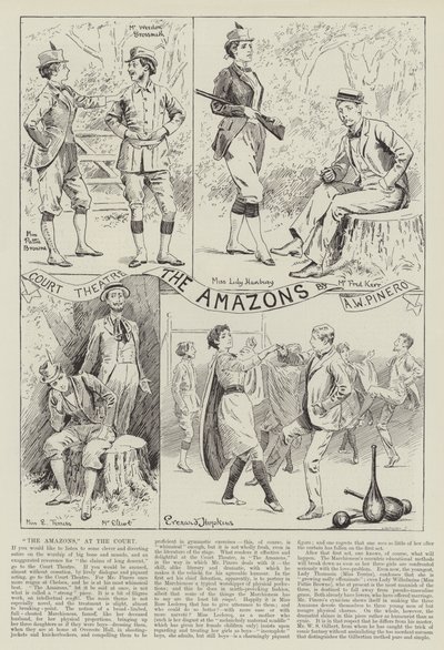 Amazonki w Teatrze Dworskim autorstwa Everard Hopkins