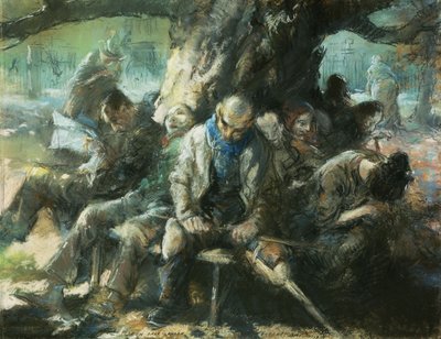 Green Park, Londyn autorstwa Everett Shinn