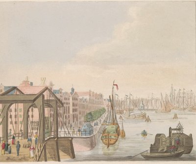 Zewnętrze w Amsterdamie, ok. 1810-1813 Vue du Buitenkant le long de l