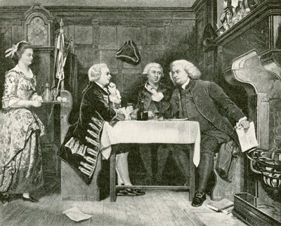 Johnson, Goldsmith i Boswell w Tawernie Mitre autorstwa Eyre Crowe