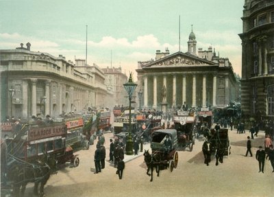 The Royal Exchange i Bank of England, c1900. autorstwa Eyre and Spottiswoode