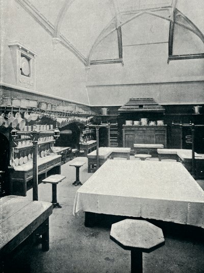 Kuchnia królewska na zamku Windsor, c1899, 1901 autorstwa Eyre and Spottiswoode