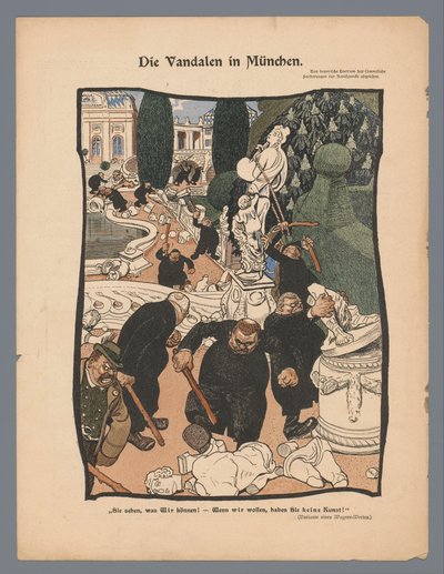 Śmieszne liście: wandale w Monachium autorstwa Eysler and Co