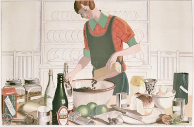 The Christmas Pudding, plakat 1928 (litografia) autorstwa F.C. Harrison