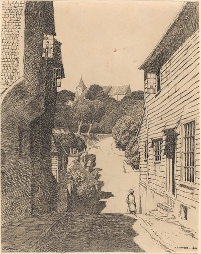 Kościół św. Anny z Southover autorstwa F.L. Griggs
