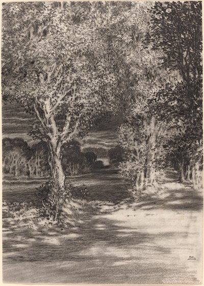 Zachód słońca i wschód księżyca w Cilian-Aeron autorstwa F.L. Griggs