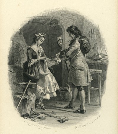 Barnaby Rudge: Dolly Varden i Joe Willet autorstwa F.O.C. and McRae, C. John Darley