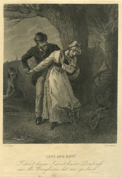 Nasz wspólny przyjaciel, miłość i obowiązek: Eugene Wrayburn i Lizzie Hexam autorstwa F.O.C. and McRae, C. John Darley