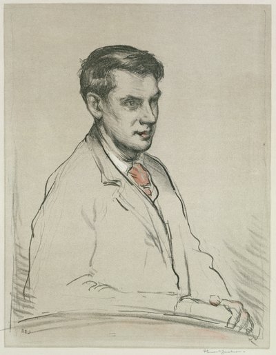 Portret Alfreda Orage (ołówek i akwarela na papierze) autorstwa F. Ernest Jackson