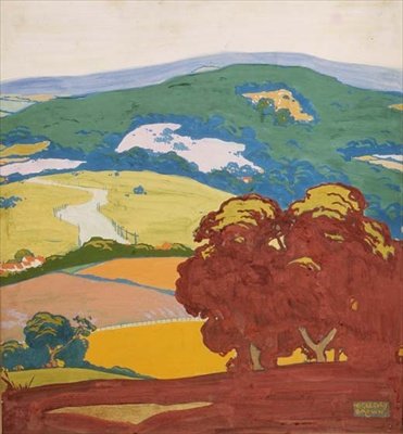 Plakat dla London Transport (kolor lito) autorstwa F. Gregory Brown