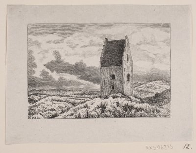 Piaskowy kościół na Skagen autorstwa F. Hendriksen