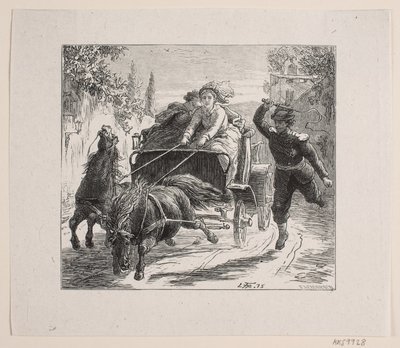 Ilustracja do Bjørnstjerne Bjørnson „Szkic z Włoch” autorstwa F. Hendriksen