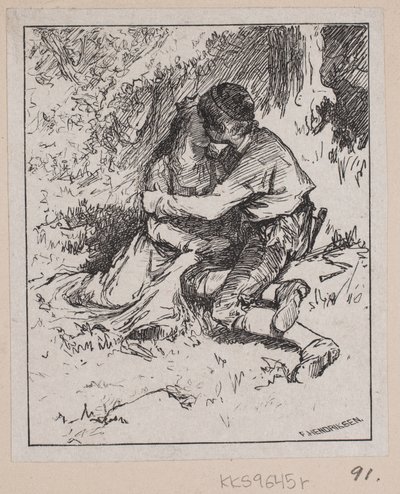 Ilustracja do filmu „Zające Króla Pasterza” autorstwa F. Hendriksen