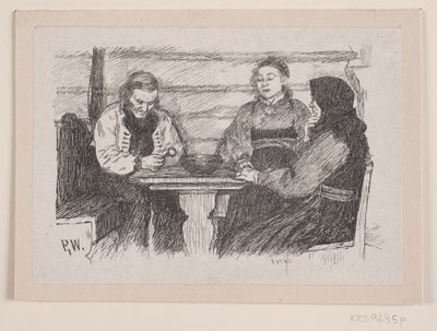Ilustracja do „Klucza w głowie płaszczki” autorstwa F. Hendriksen