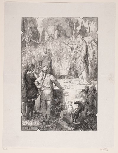 Dwór miłości w Narbonne autorstwa F. Hendriksen