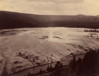 Pół akra piekła, rzeka Firehole, 1884. autorstwa F. Jay Haynes