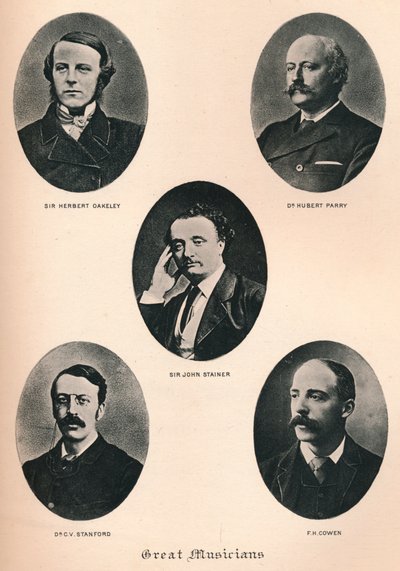 Wielcy Muzycy - Płyta XI, c1880, 1895 autorstwa F. Jenkins Heliog